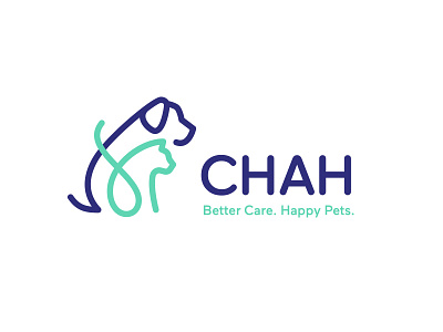 Vet Clinic Logo branding cat dog houston identity logo pet vet veterinarian