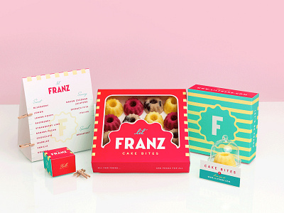 Franz Boxes boxes branding cake houston packaging photography print