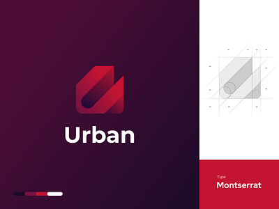 Urban - Logo tech app bold branding coding design gradient logo logo 2020 logo computer logo developer logo gradient logo modern tech design tech. logo tech techno technology typography website