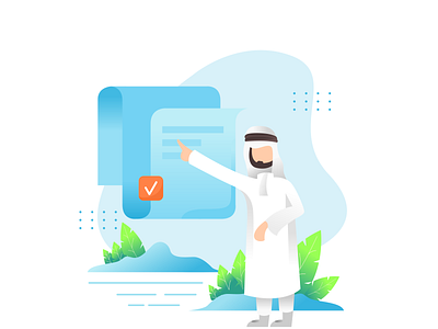 SHAIKH DIGITAL clean cute illustration illustration landing page landscape design ui vector