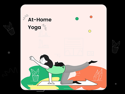 Yoga design illustration web