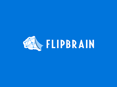 FLIPBRAIN logo concept app design flat logo ui vector web