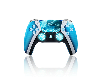 PS5 Controller - Thor Edition colorful comic design fantasy illustration play station play station skin product product design ps5 ps5 controller skin design