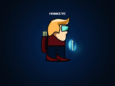 hawkeye android game character character design characters comical comics design game art game design games games logo gaming icon illustration kids logo minimal small superhero vector