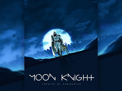 Moonknight poster artist comic artist comic cover comic cover art comic poster illustration illustration poster illustrator marvel marvel comics marvelstudios poster poster art poster design