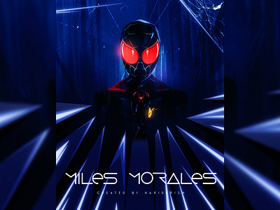 Miles Morales Poster comic book art comic character comic cover cover art marvel marvelcomics marvelous designer marvelstudios miles morales poster poster a day poster design spiderman