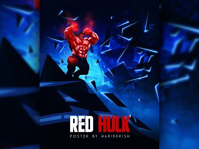 RED HULK poster