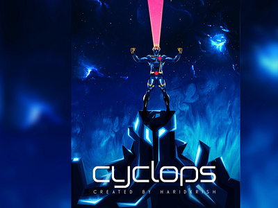 Cyclops Illustration poster