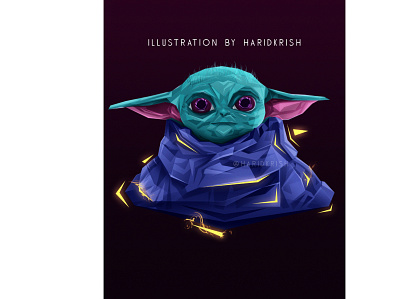 Baby Yoda Illustration art baby care baby yoda comic art disney disney art disney world disneyplus fanart hbo mandalorian starwars starwarsday