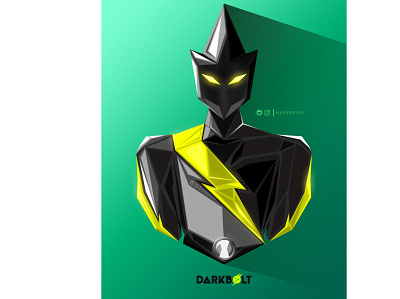 Darkbolt alien aliens ben10 black cartoon character character design icon lightning thunder tv show yellow