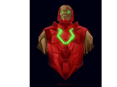 Darkseid darkseid designer evil fashion glow neon superheroes vibrant villian