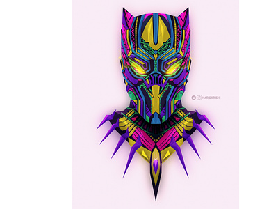 Black Panther adobe illustrator black panther colorful graphic design illustration vibrant