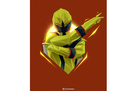 Power Rangers design power rangers suit yellow