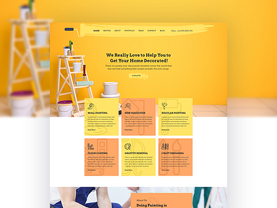 Painting Theme Design branding colorful envato icon illustration landing page ui landingpage paint painting paintings product product design product page products professional design saas landing page typography uiux vector we paint