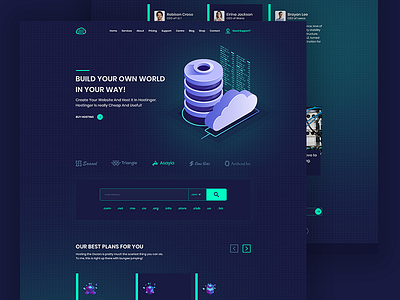 New Homepage Design for Hosting Website