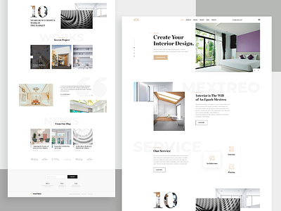 Maxtreo - Landing Page architechure landing page interior architecture interior landing page interior theme interior website landingpage minimal design trendy design ui ux design uidesign uiux
