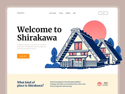 Travel Agency Web Exploration - Kuyjalan. adventure home house japan tourism travel agency travel app travel service travelling trip planner website