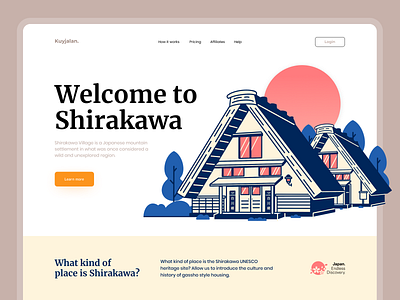 Travel Agency Web Exploration - Kuyjalan. adventure home house japan tourism travel agency travel app travel service travelling trip planner website