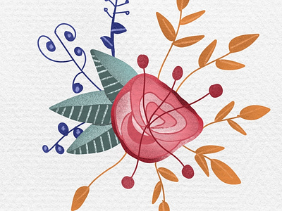 Floral illustration in procreate | iPad Art