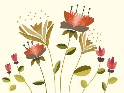 Easy Floral Illustration in Procreate | iPad Art decor decoration decorative decorative elements floral floral design flower illustration leafs nature