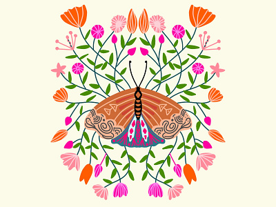 Easy Butterfly tutorial on Procreate | iPad Art butterfly decor decoration decorative decorative elements floral flower illustration illustrator nature watercolor