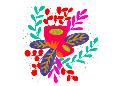 Floral illustration on Procreate | iPad art art design digital floral flower graphic design illustration illustrator ipad pro procreate watercolor