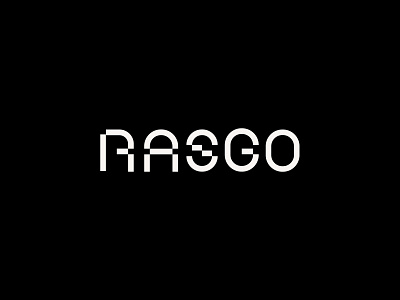 Rasgo Logotype ai custom font custom lettering custom type font futuristic machine learning techy