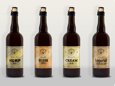 DMBC beer labels ale beer bottle hemp label stout triple vintage