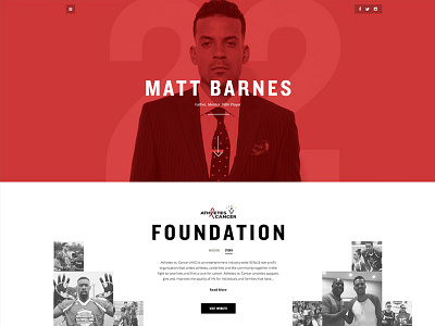 Matt Barnes site basketball fullscreen matt barnes menu one page responsive