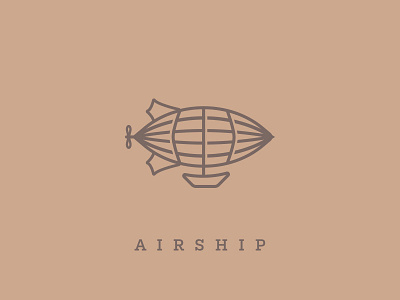Airship airship analog beijing blimp brewery craftbeer logo logodesign steampunk vector
