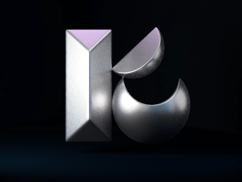Cyrillic letter "К" for #wearecyrillic challenge 3d 3d animation 3d art 3dlettering animation cyrillic design illustration logo typography