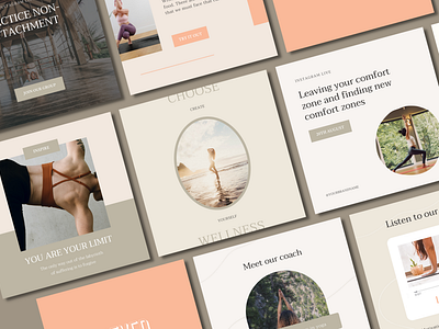 Wellness Instagram Template for Canva