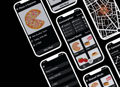 Eat Together - Meals Sharing Mobile App eat meal meal sharing meals mobile app mobile app design mobile design mobile ui