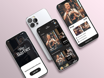 The Barber - A Barbershop Mobile Application appointment appointment booking appointments barber barber shop barbers barbershop design mobile app mobile app design mobile design mobile ui