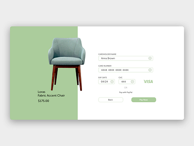 Simple credit card checkout 002 credit card checkout dailyui