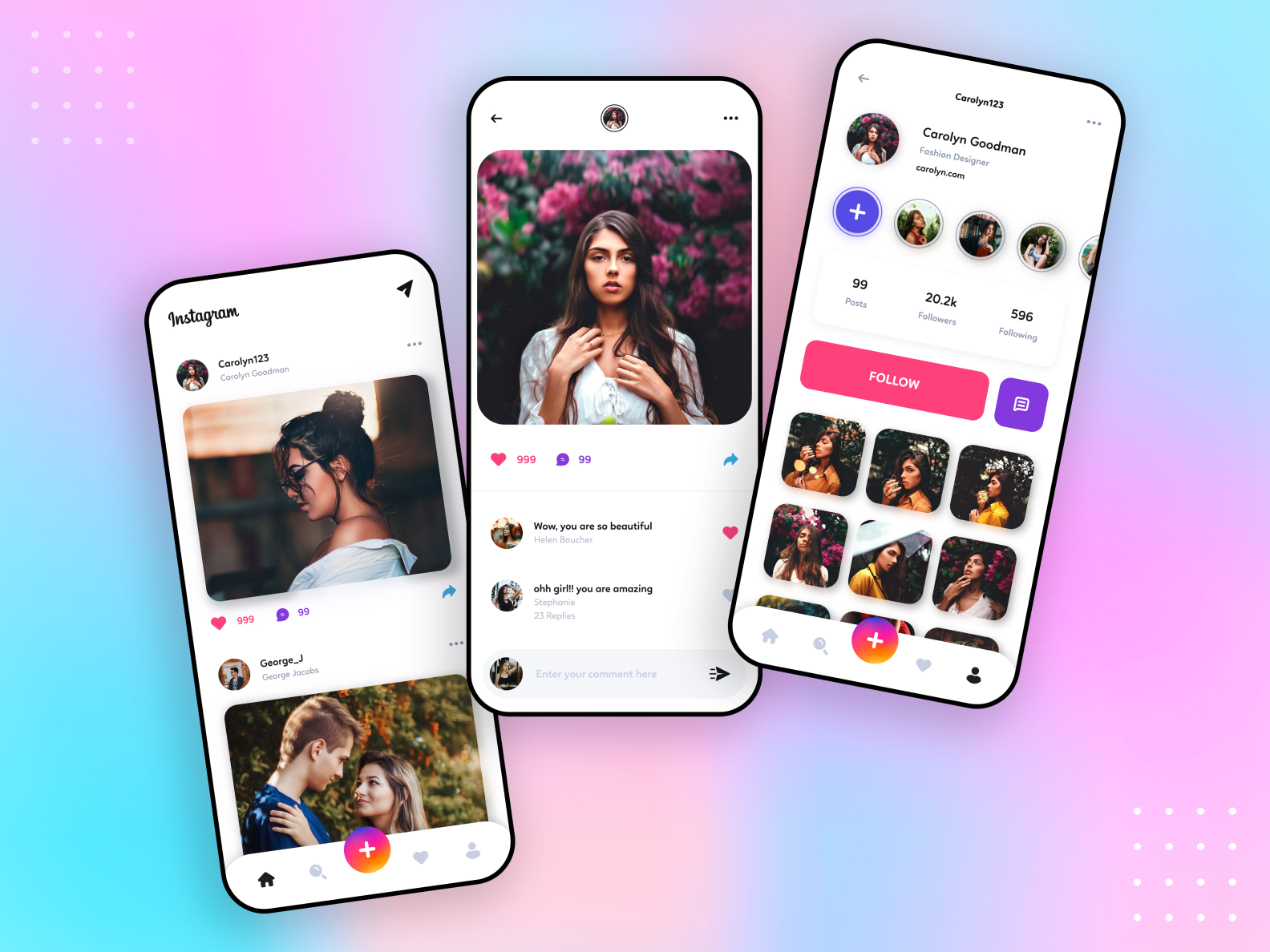 Instagram Redesign by JAYDIP SAKHIYA on Dribbble