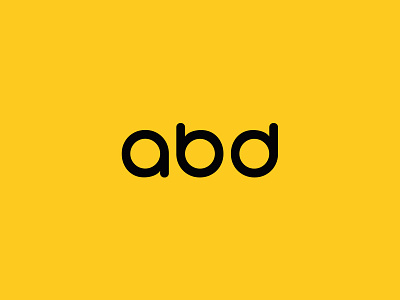 ABD salon branding design icon line logo minimal typography vector yellow