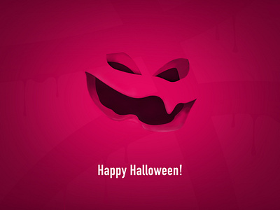 Happy Halloween! design dribbble dribbbleweeklywarmup face halloween happy helloween holiday illustraion monster pumpkin