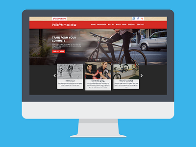 Cyclery Northside bike website cyclery responsive website