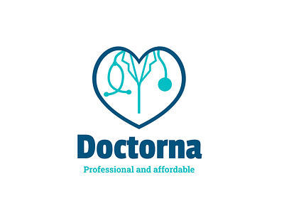 Doctorna branding icon illustration logo vector