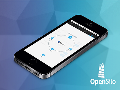 OpenSilo app chat cool geometric internal ios management mobile ui ux