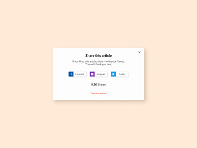 Game Share Modal w/ Color 🌈 by Michael Sveistrup on Dribbble