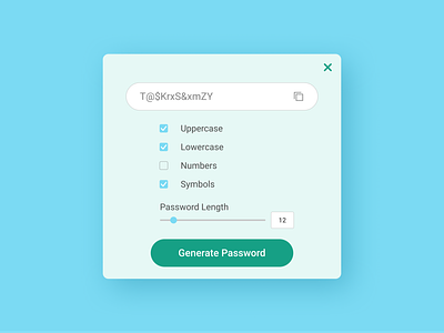 Password Generator Widget