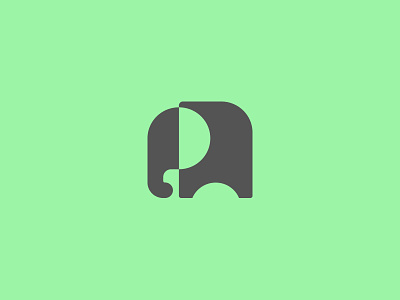 Elephant branding elephant icon logo mark minimal symbol