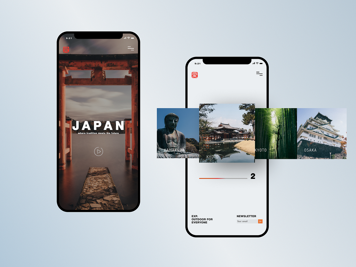 Japan. mobile APP by Alex Horodesky on Dribbble