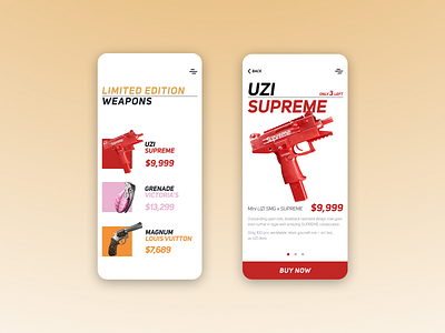 LIMITED EDITION Weapons app brend clean commerce design louis vuitton mobile mobile design store supreme ui victorias secret weapons