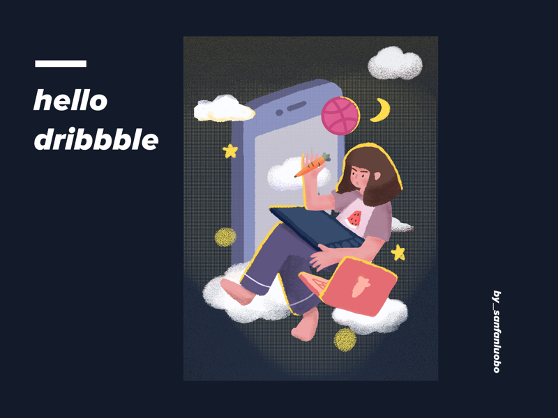 hello dribbble～ by pan luo on Dribbble