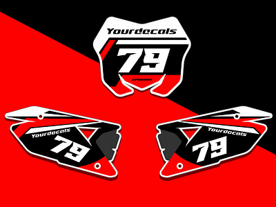 Motocross Decals graphic design inspiration sticker template