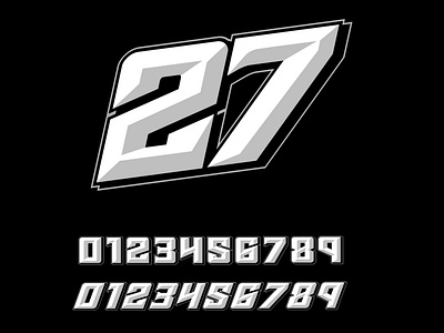 Racing number design by VX grafis on Dribbble