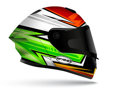 Helmet design full vector bike design helmet racing speed